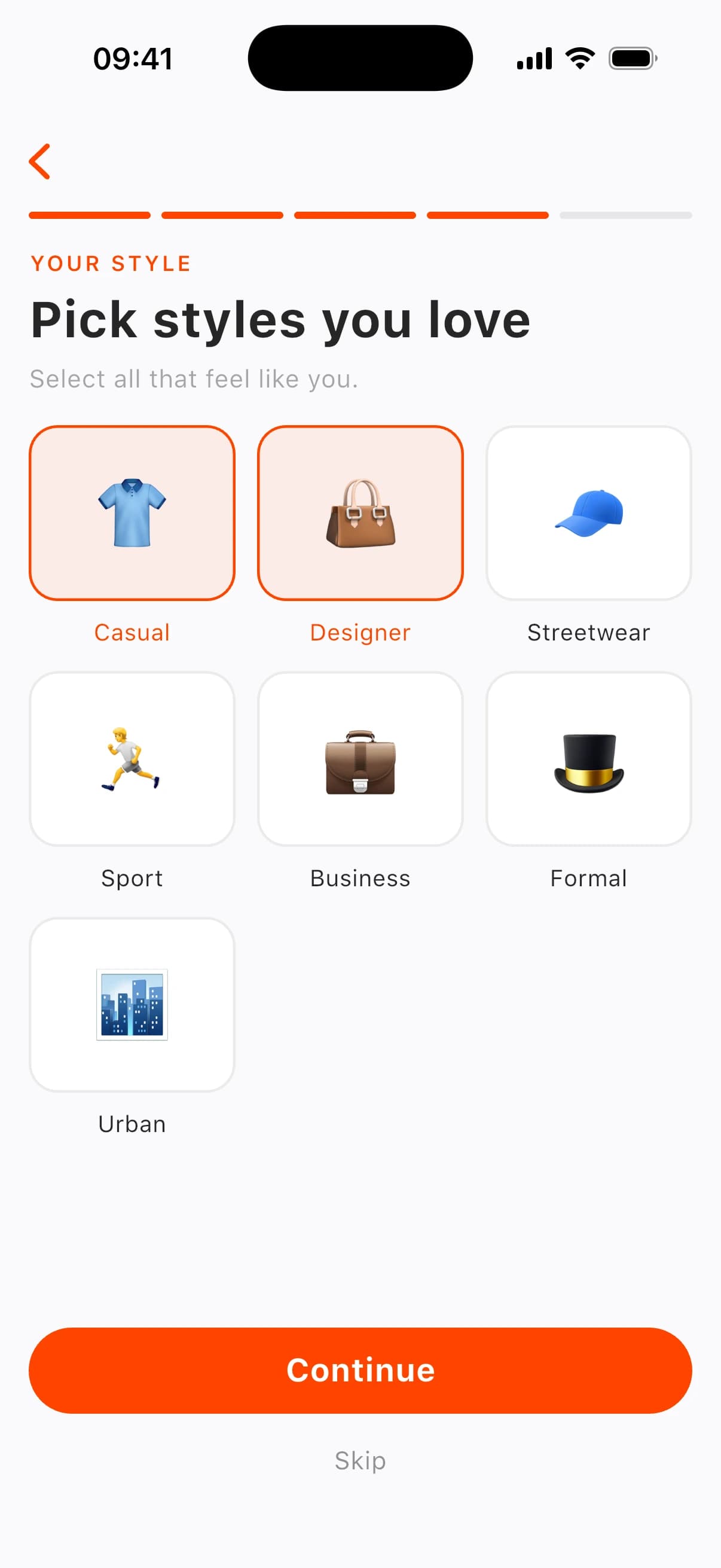Shortsey onboarding